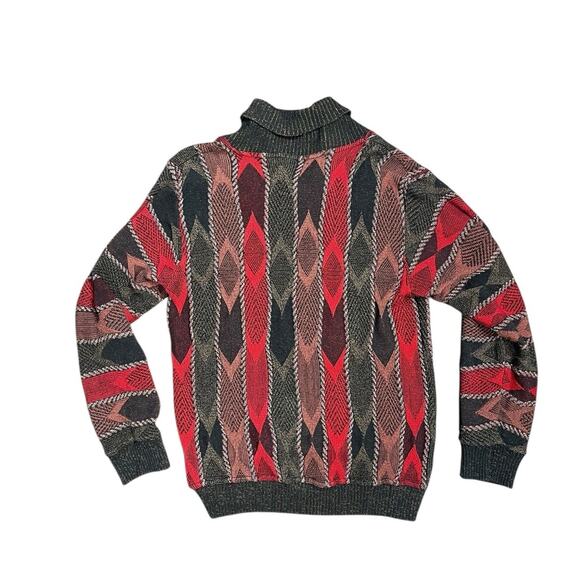 Vtg Norm Thompson Men's M Multicolor Coogie Collared Knit Pullover Sweater EUC - Picture 2 of 4